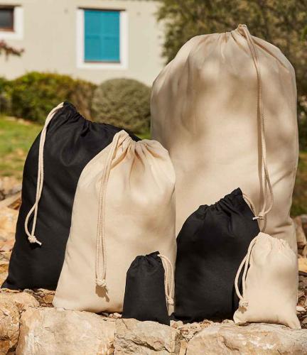 Westford Mill Recycled Cotton Stuff Bag - BLK - XL
